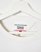 White Tommy Jeans Women's Sweatshirt - Large
