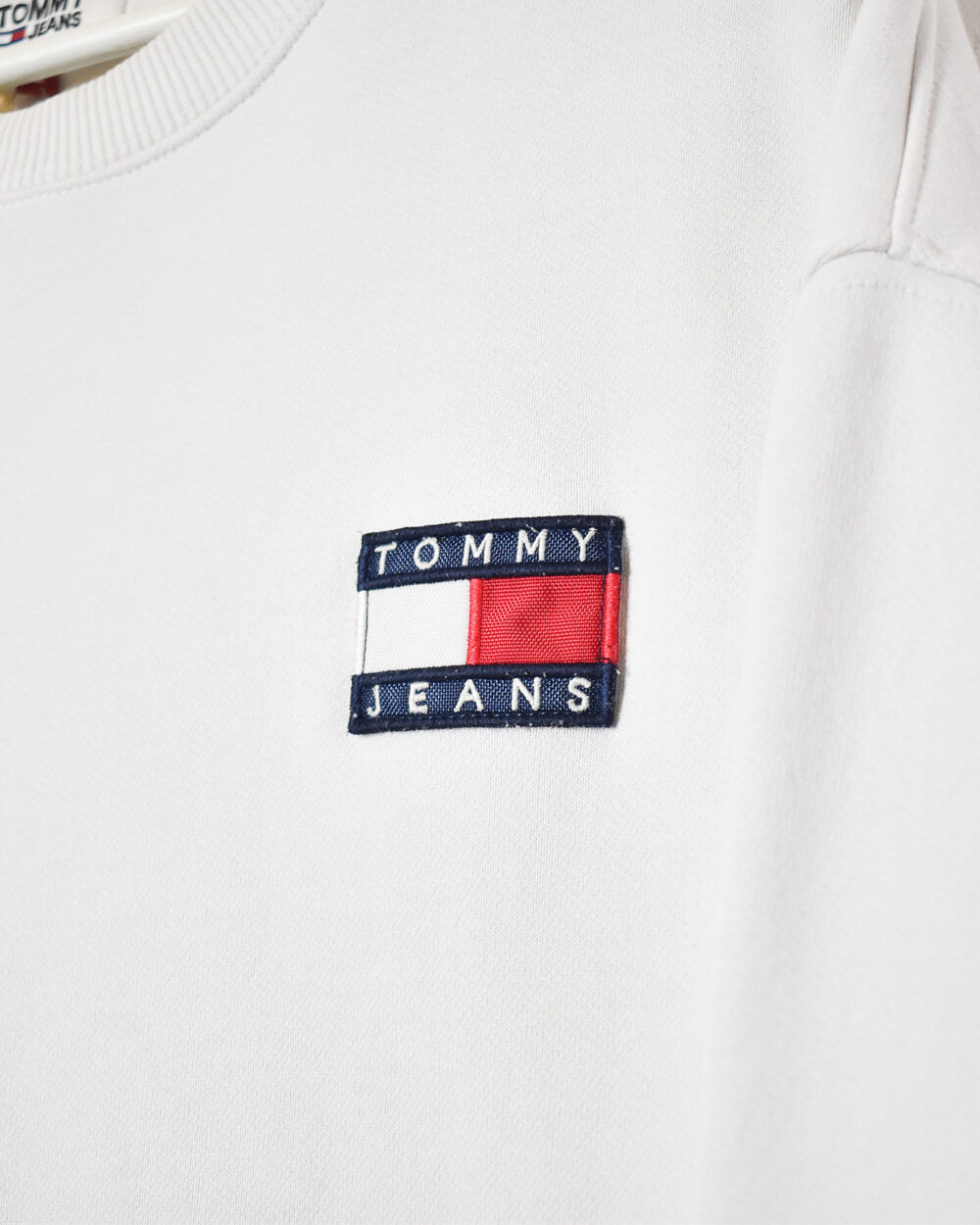 White Tommy Jeans Women's Sweatshirt - Large