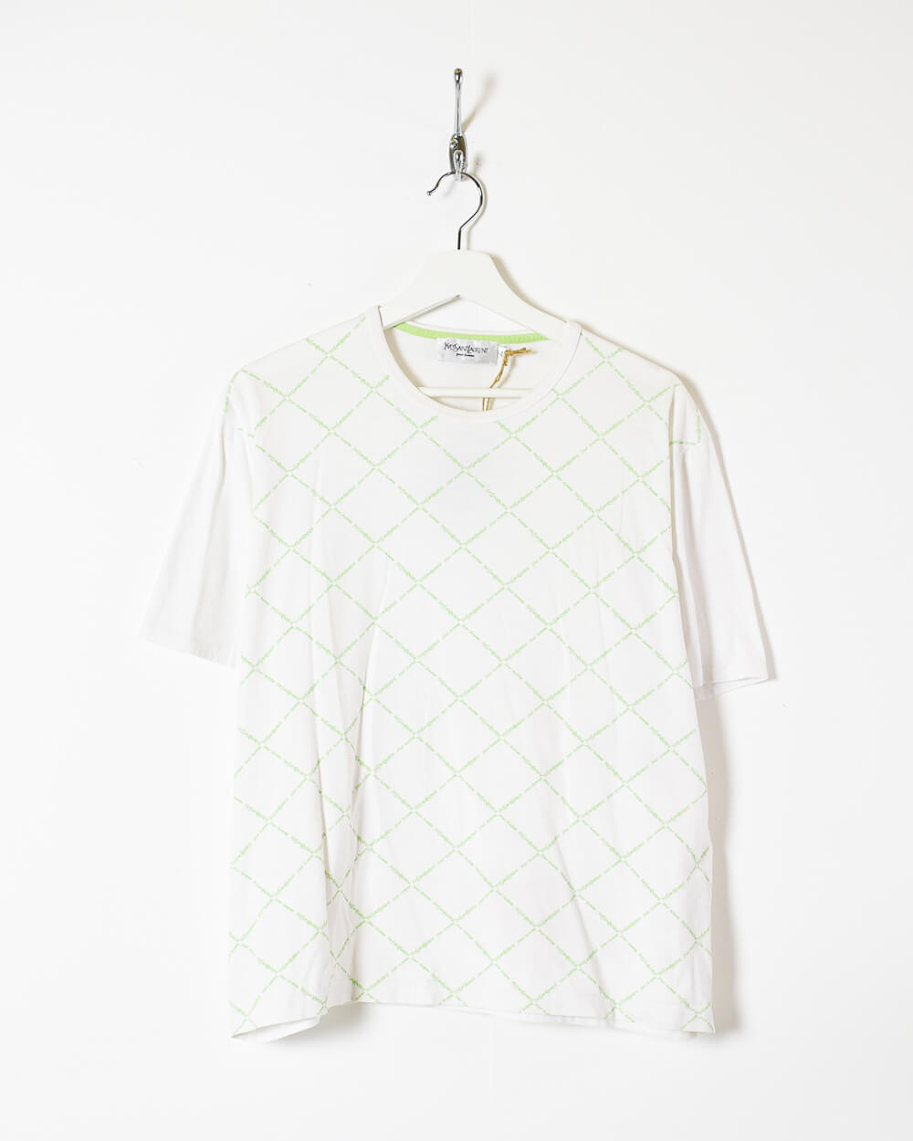 White Yves Saint Laurent T-Shirt - Medium