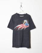 Black Harley Davidson Eagle Graphic T-Shirt - Large