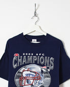 Navy Delta Pro Weight 2003 AFC Champions T-Shirt - Large