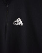 Black Adidas 1/4 Zip T-Shirt - Large
