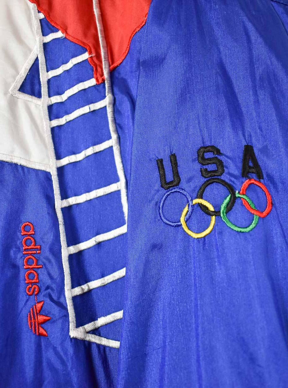 Blue Adidas USA Olympics Shell Jacket - X-Large