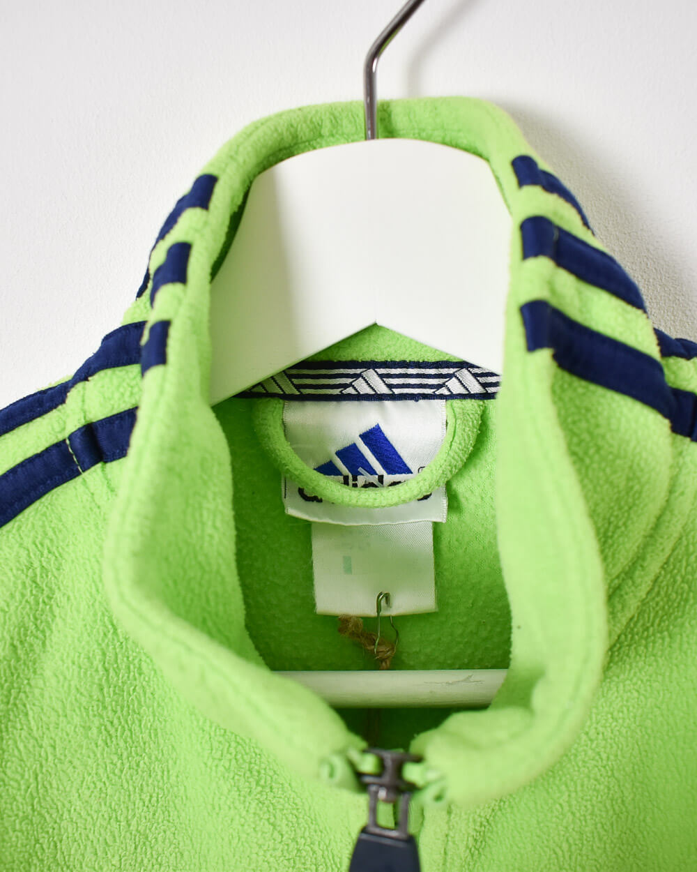 Green Adidas Zip-Through Fleece - Small