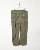 Khaki Carhartt Double Knee Carpenter Jeans - W40 L30