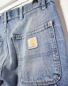 Blue Carhartt Double Knee Carpenter Jeans - W36 L32