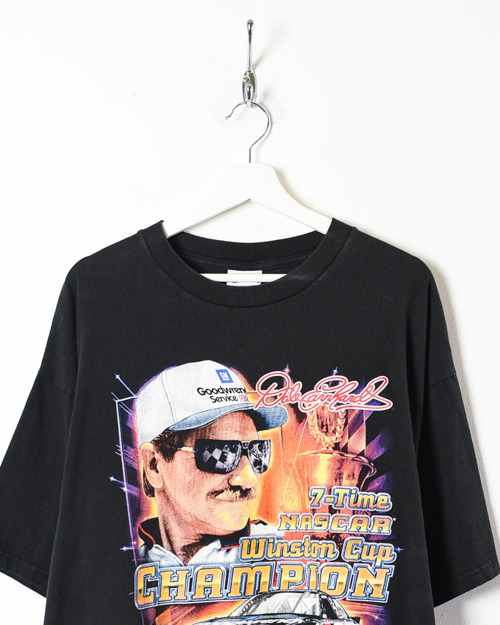 Vintage 90s Black Chase Authentics Nascar Dale Earnhardt 7 Time