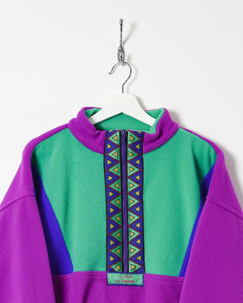 Purple La Mode Des Montagne's Sobaka Colour Block 1/2 Zip Fleece - Medium