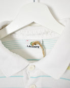 White Lacoste Polo Shirt -  Large