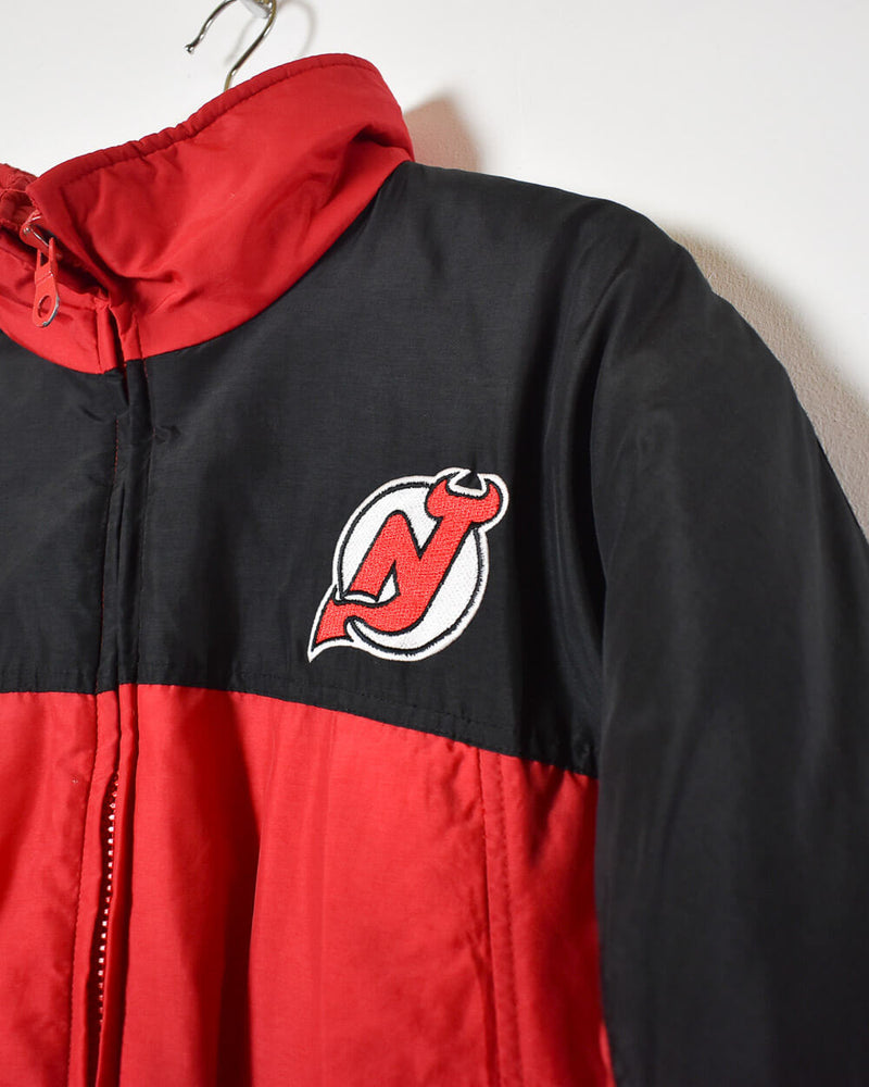 Vintage 00s Nylon Colour-Block Red Logo Athletic NHL New Jersey Devils  Jacket - Medium– Domno Vintage