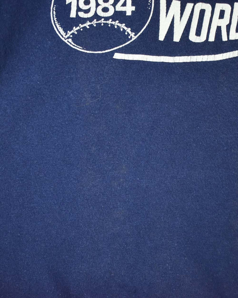Vintage 1984 MLB Detroit Tigers Single Stitch Ringer T-Shirt USA