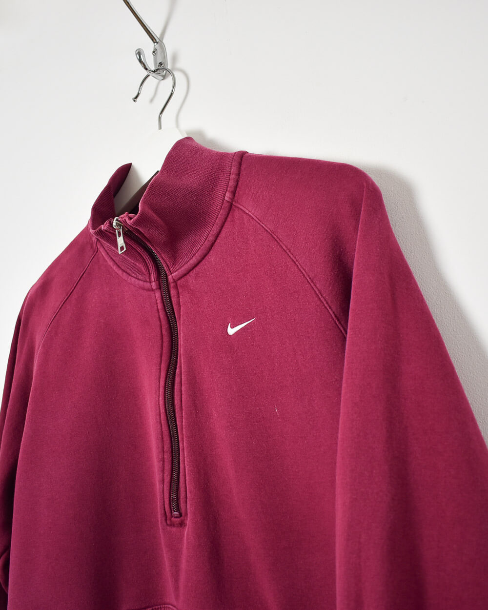 Purple Nike Women's 1/4 Zip Sweatshirt - X-Large 