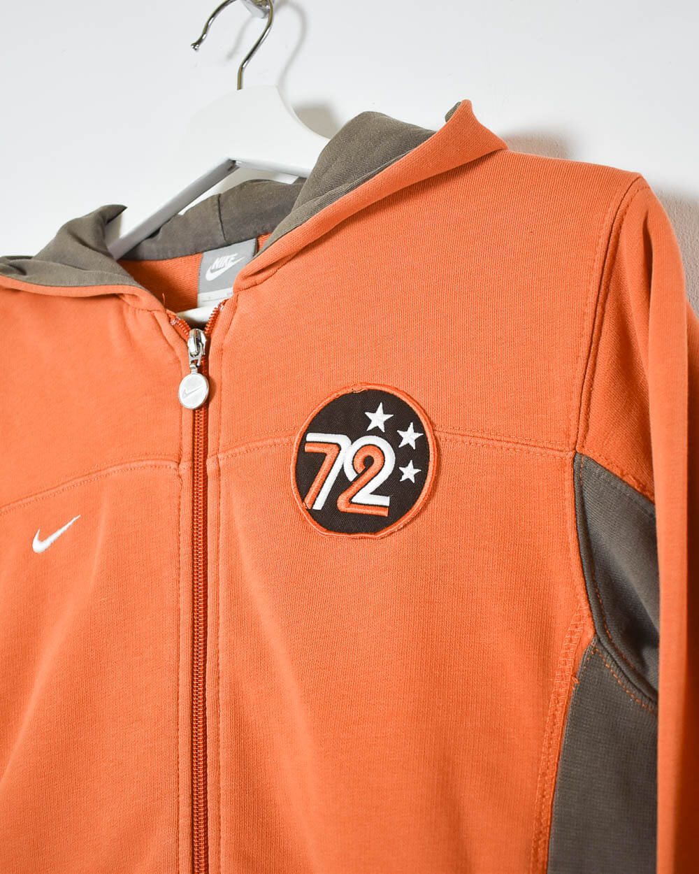 Orange Nike Cor72z Zip-Through Hoodie - XX-Small