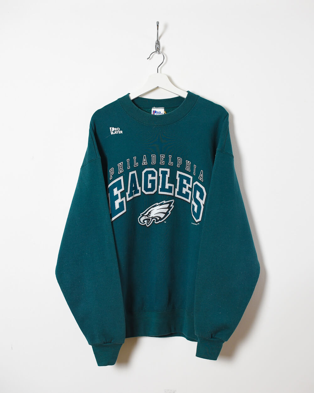 Vintage 90s Cotton Mix Blue Pro Layer Philadelphia Eagles Sweatshirt -  X-Large– Domno Vintage