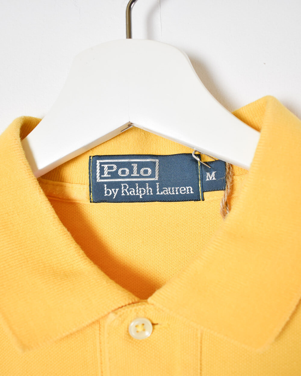 Yellow Ralph Lauren Long Sleeved Polo Shirt - Medium
