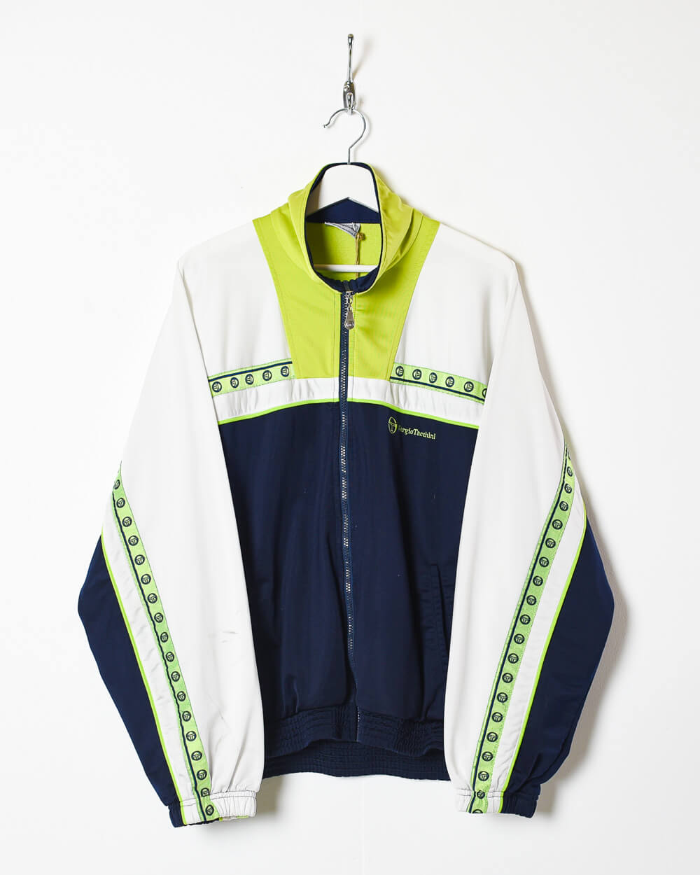 Navy Sergio Tacchini Tracksuit Top - Small
