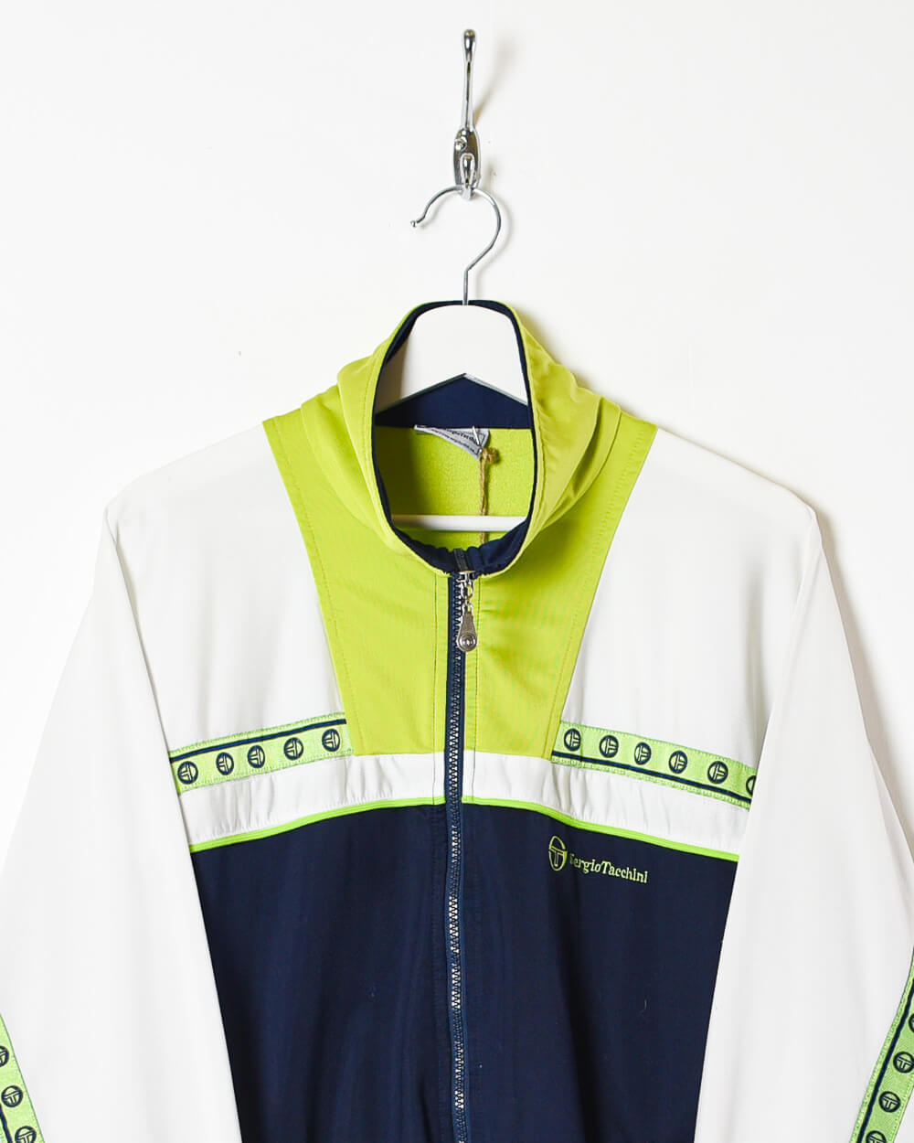 Navy Sergio Tacchini Tracksuit Top - Small