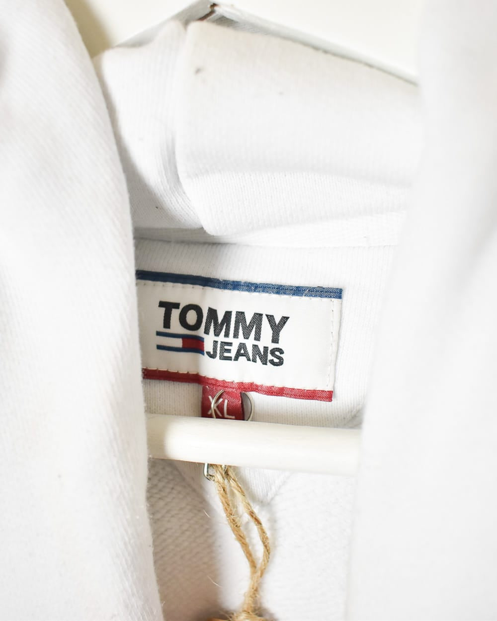 White Tommy Hilfiger Jeans Hoodie - Large