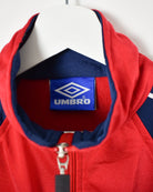 Red Umbro Tracksuit Top - X-Small