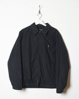 Vintage 00s Black Yves Saint Laurent Harrington Jacket - Medium