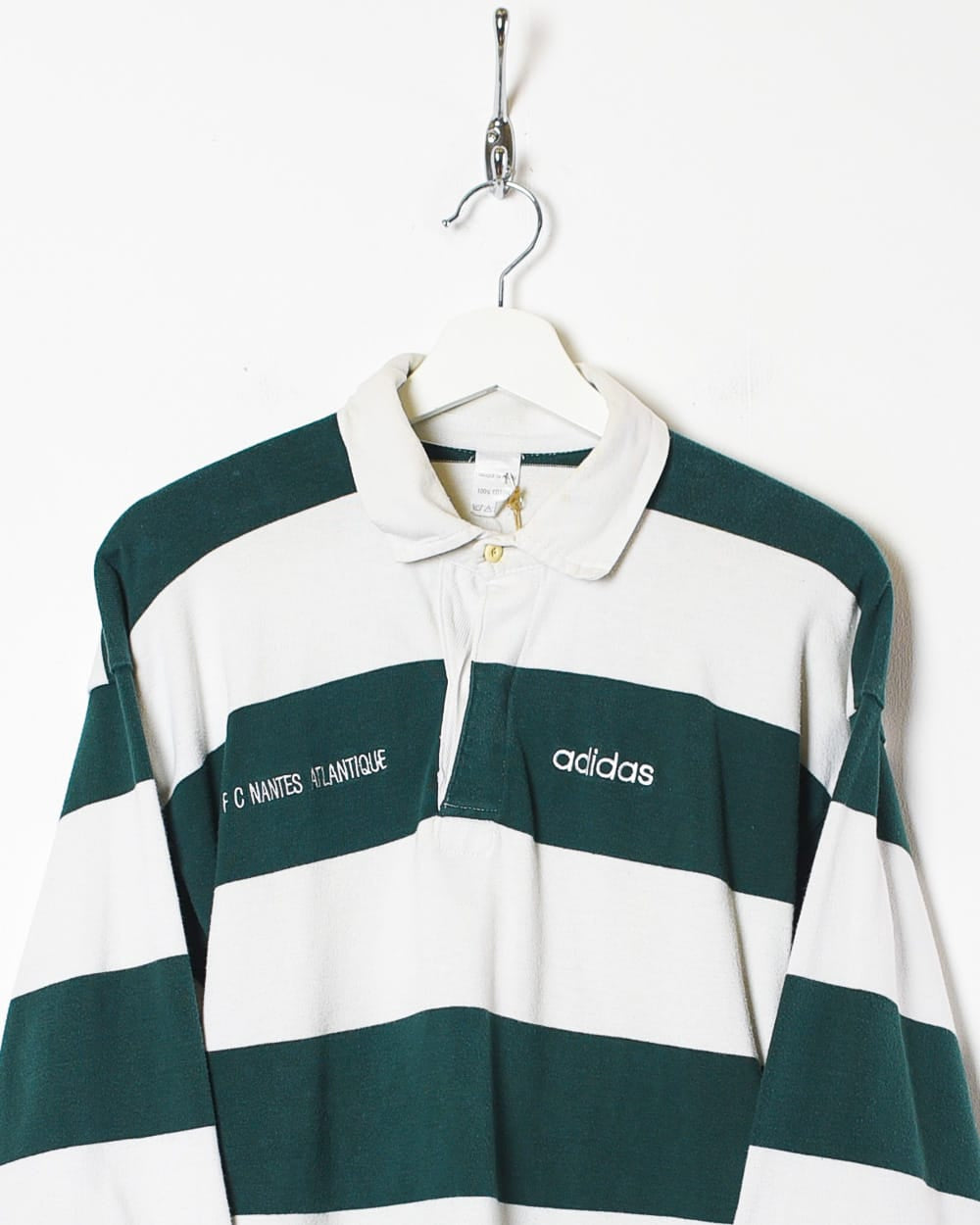 Green Adidas FC Nantes Atlantique Rugby Shirt - Small