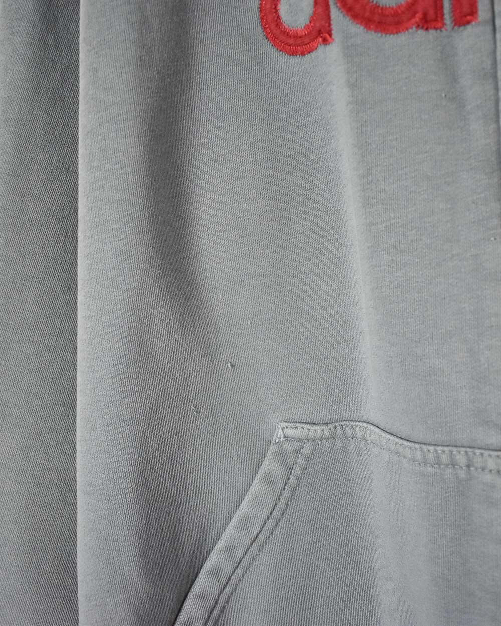 Grey Adidas Zip-Through Hoodie - Large