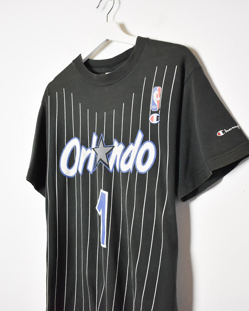 Vintage 90s Black Champion X NBA Orlando Magic T-Shirt - Small Cotton–  Domno Vintage