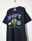 Black United States Navy USN T-Shirt - X-Large