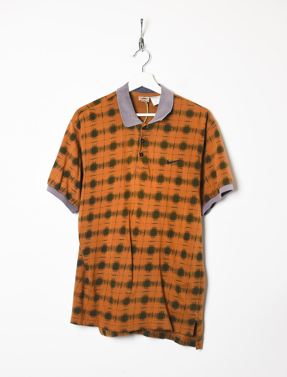 Orange Nike Polo Shirt - Medium