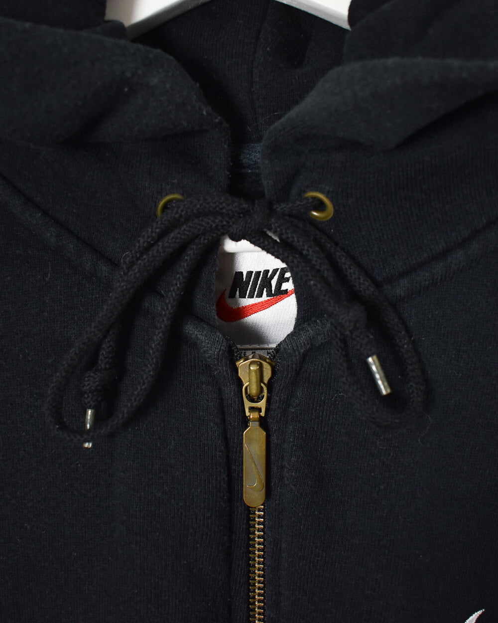 Black Nike Zip-Through Hoodie - Medium