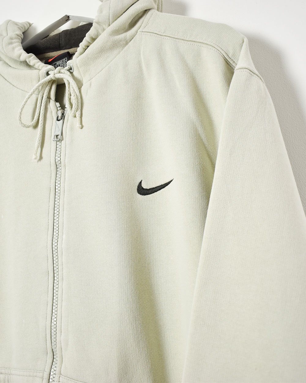 Neutral Nike Zip-Through Hoodie - Small