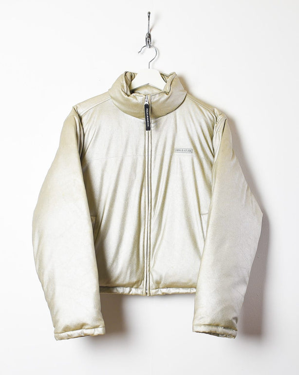 Stone Polo Jeans Co Ralph Lauren Cropped Puffer Jacket - Medium Women's