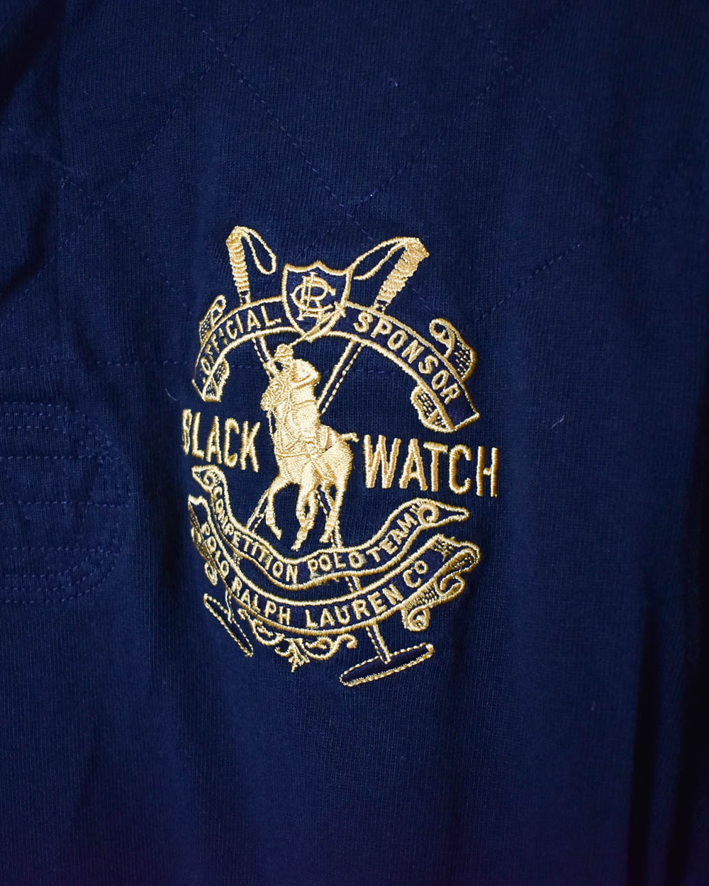 Black Polo Ralph Lauren Black Watch Rugby Shirt - Medium