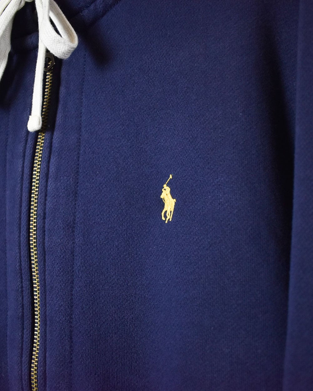 Navy Polo Ralph Lauren Zip-Through Hoodie - Large