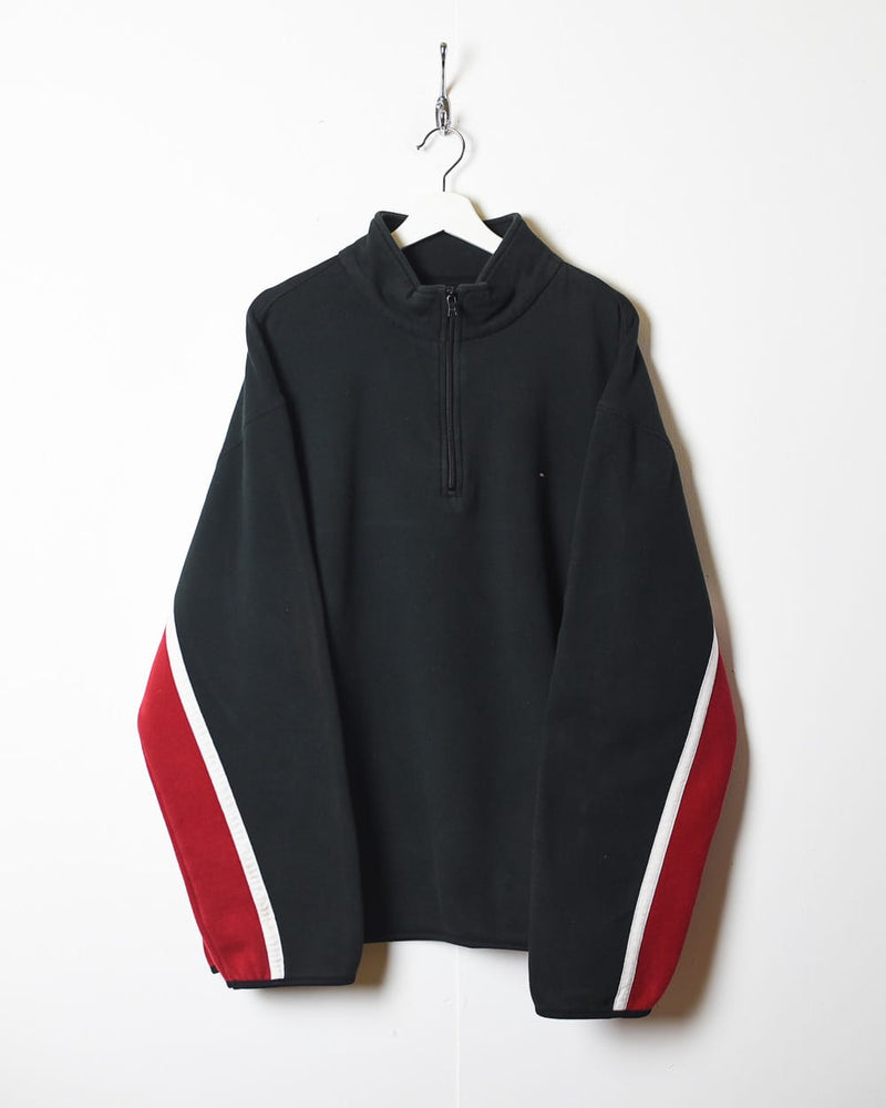Black Tommy Hilfiger 1/4 Zip Sweatshirt - X-Large