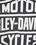 Black Harley Davidson Eagle Graphic T-Shirt - Large