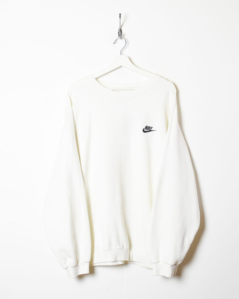 White Nike 80s Sweatshirt - X-Large