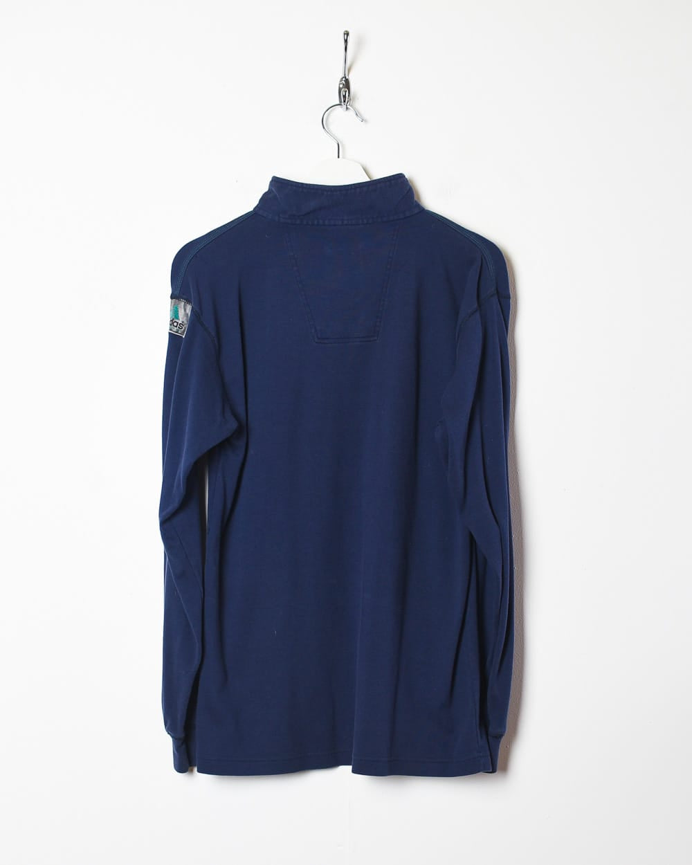 Navy Adidas Equipment 1/4 Zip Sweatshirt - Medium
