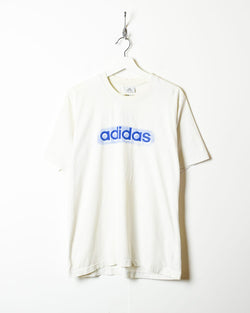 White Adidas T-Shirt - Medium