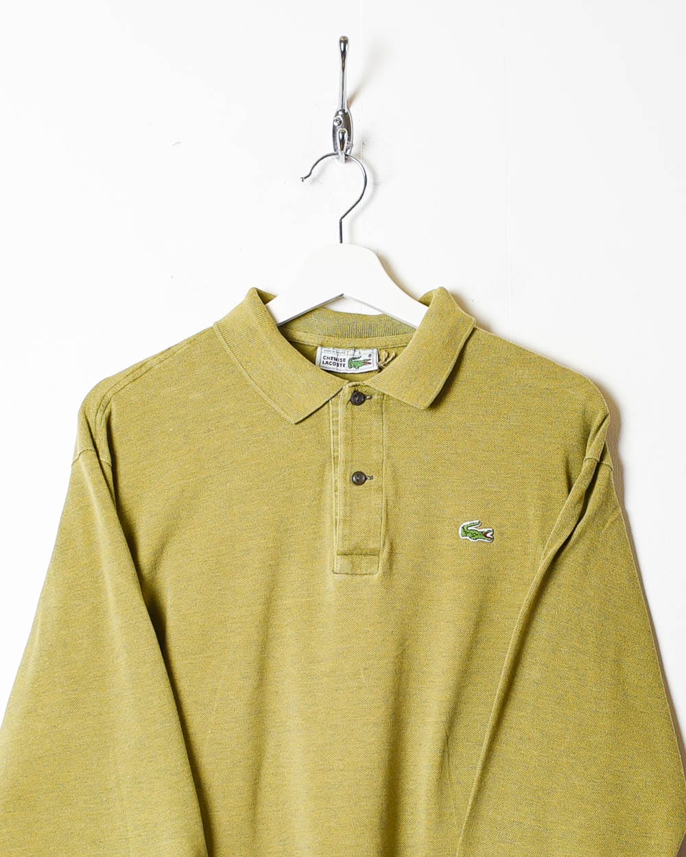 Neutral Chemise Lacoste Long Sleeved Polo Shirt - Large