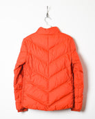 Orange Lacoste Down Puffer Jacket - Small Woman's