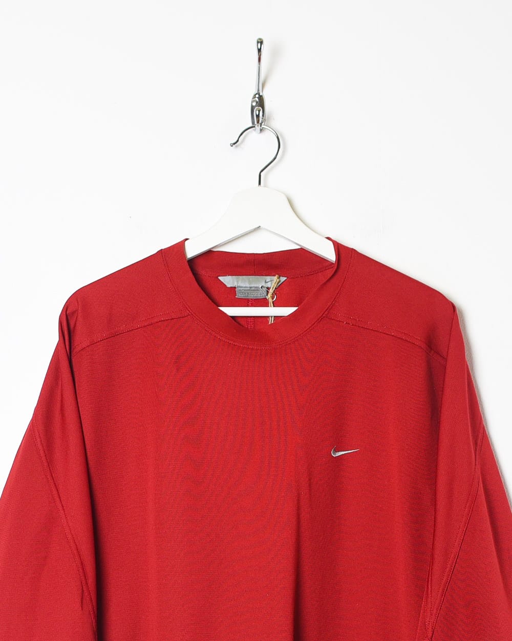 Red Nike Long Sleeved T-Shirt - X-Large