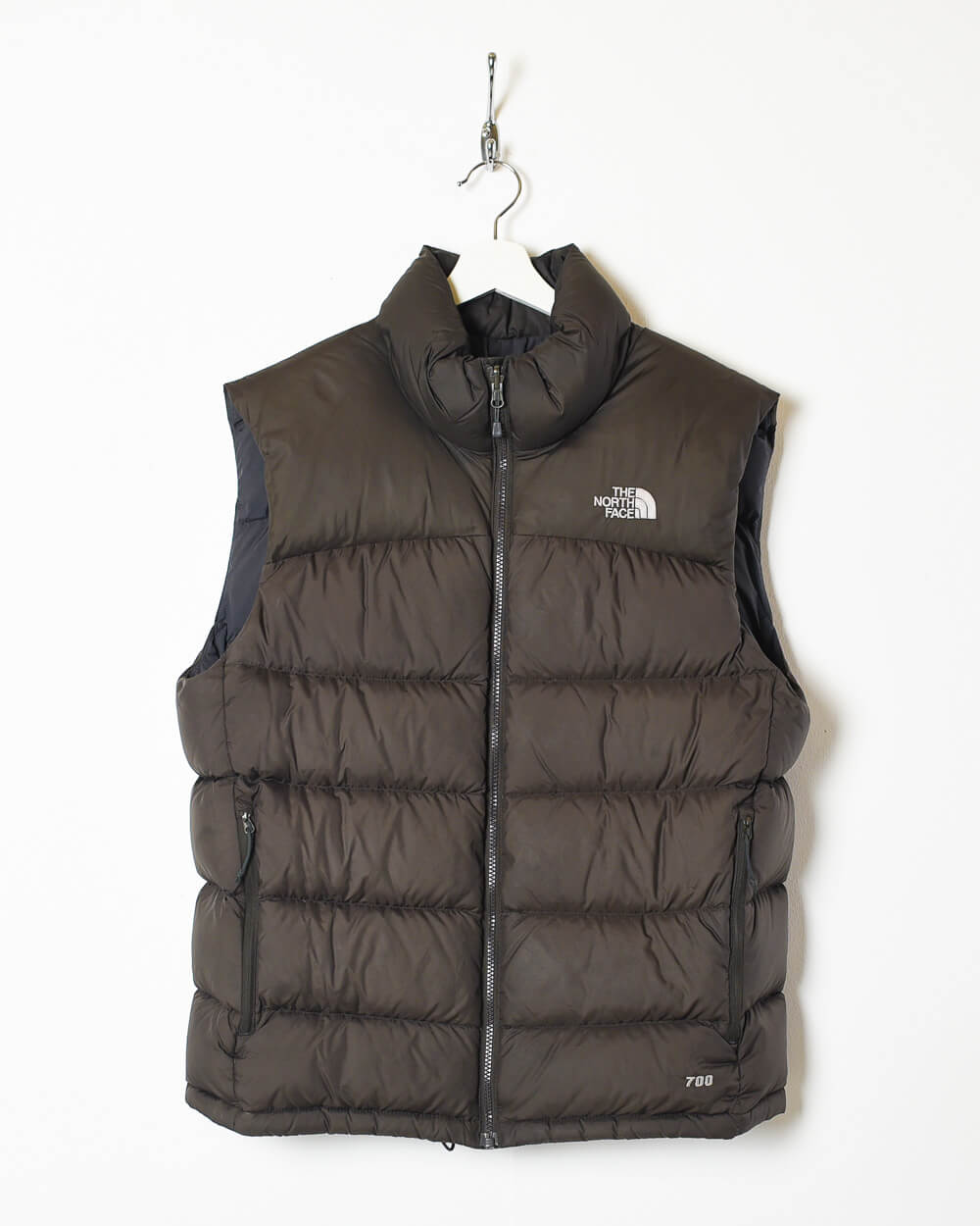 Brown The North Face 700 Down Gilet - Medium