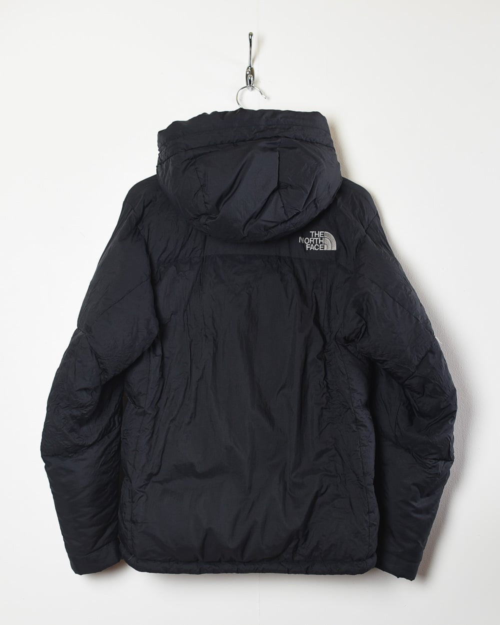 Black The North Face Hooded Nuptse 800 Down Puffer Jacket - Small