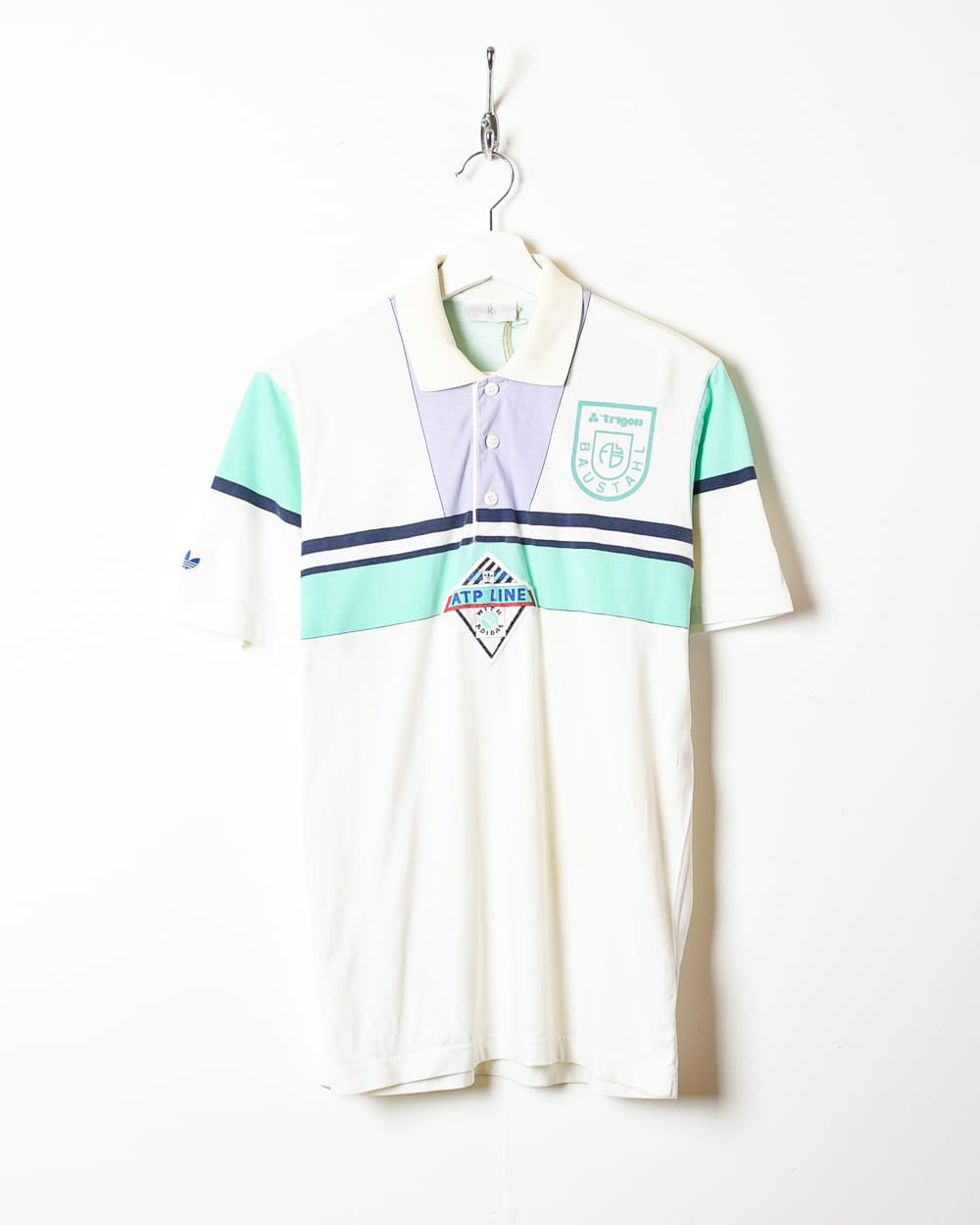White Adidas ATP line Polo Shirt - Medium