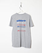 Stone Adidas Logos T-Shirt - Large