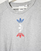 Stone Adidas Logos T-Shirt - Large