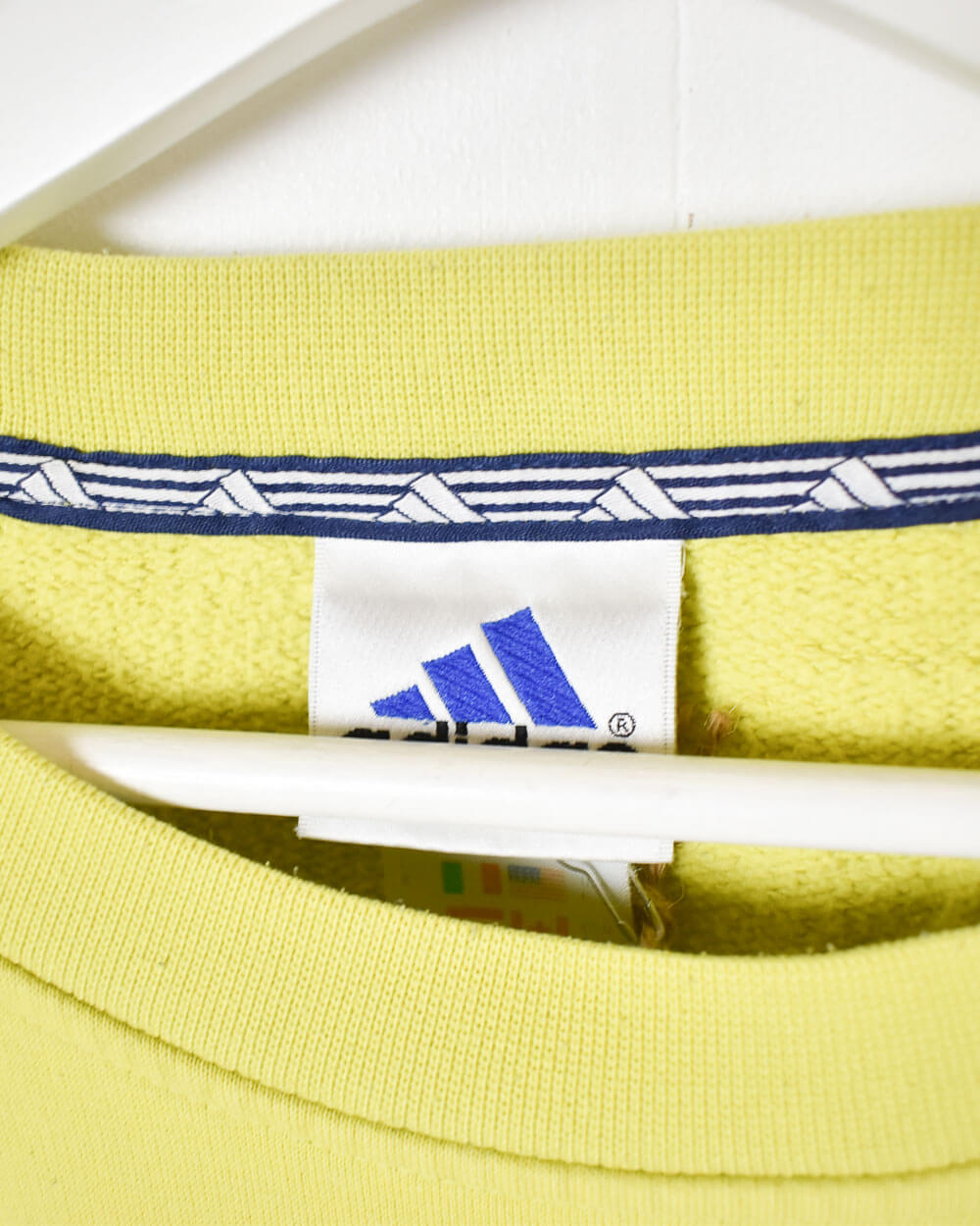 Yellow Adidas Sweatshirt - Large