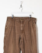 Brown Carhartt Heavyweight Carpenter Jeans - W36 L30