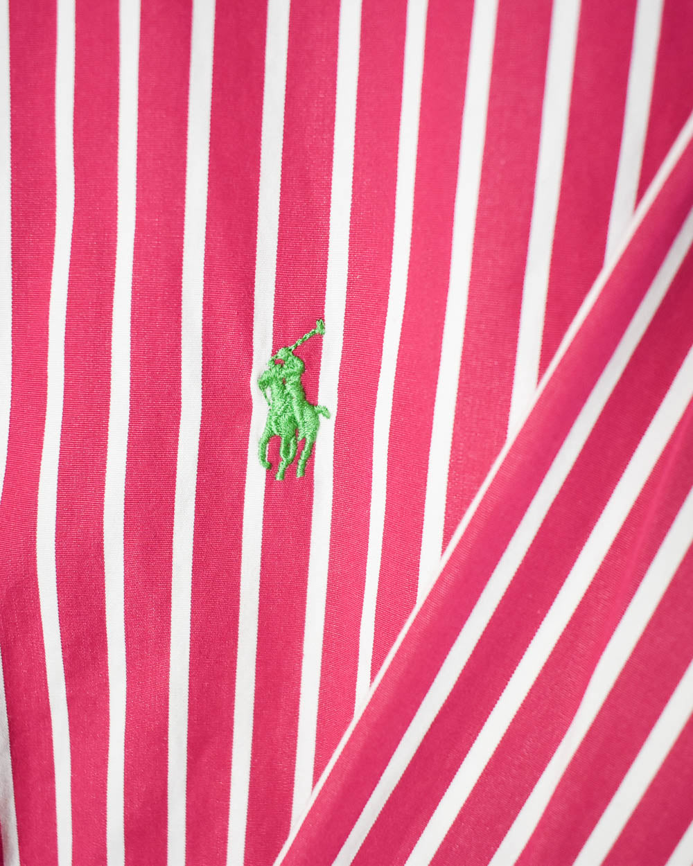 Pink Ralph Lauren Striped Shirt - Large